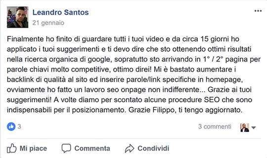 testimonianza Leandro Santos